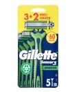 Immagine 1 di Gillette Sensor3 sensitive 3+2 conf. da 5 pezzi