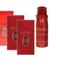Immagine 0 di Set Exotic 3 x Profumo Donna 100 ml equivale a Hypnotic poison di Dior + 1 Deodorante
