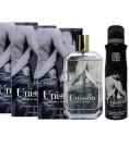 Immagine 1 di Set Unisson 3 x Profumo Uomo e Donna 100 ml equivale + 1 Deodorante