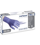 Guanti in nitrile blu extra lunghi reflexx 99 NHR da 50 Pezzi