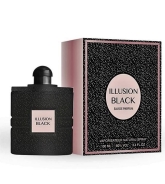 Illusion Black Woman Eau De Toilette donna 100 ml Montage Ispirato a Black Opium di yves Saint Laurent