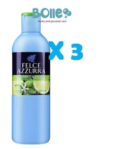 bagno schiuma felce azzurra fresco bergamotto e fiori di cedro 650 ml 3 pezzi