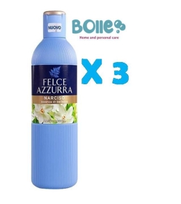 bagno schiuma felce azzurra narciso 650 ml 3 pezzi