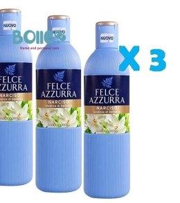 bagno schiuma felce azzurra narciso 650 ml 3 pezzi