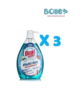 dual piatti bicarbonato concentrato 1000 ml con erogatore multipack da 3 pezzi