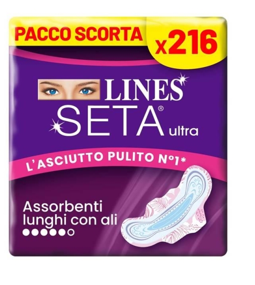 Immagine 0 di 216 Lines seta ultra lungo con ali assorbenti paccorisparmio