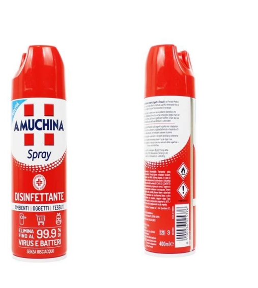 Immagine 1 di Amuchina Disinfettante Ambienti Oggetti Tessuti Spray 400 ML