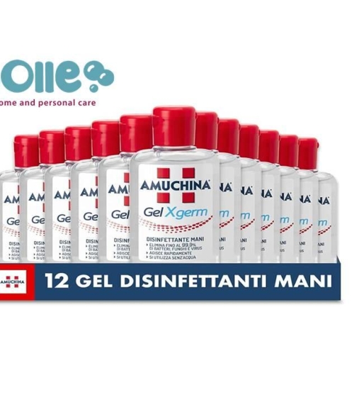 Immagine 1 di Amuchina GEL XGERM disinfettante Mani 12 Flaconi da 80 ml