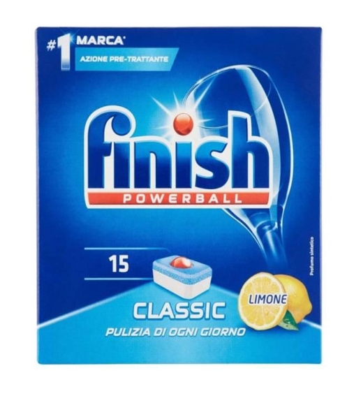 Immagine 1 di Finish Tabs 15 capsule Limone lavastoviglie