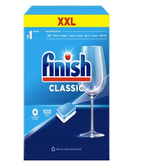 Immagine 1 di Finish Tabs 100 capsule Classic lavastoviglie