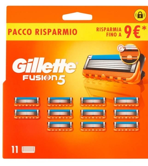 Immagine 1 di Gillette Fusion5 Ricambi da 11 pezzi Pacco Risparmio