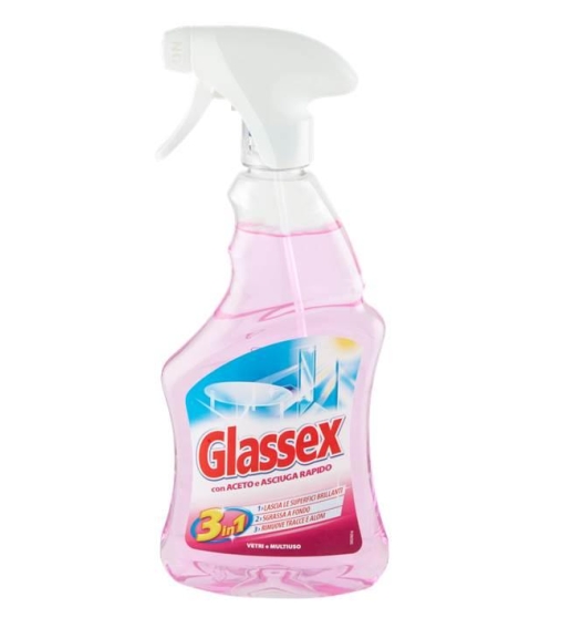 Immagine 1 di Glassex Detergente Spray Vetri e Multiuso con Aceto e Asciuga Rapido 500 ML