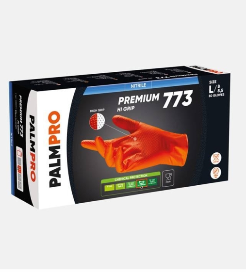 Immagine 0 di Guanti Nitrile Hi Grip orange premium 773 nitrile Icoguanti da 50 Pezzi