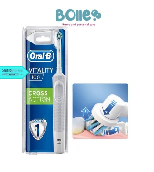 Immagine 1 di oral-b spazzolino elettrico vitality 100 cross action braun