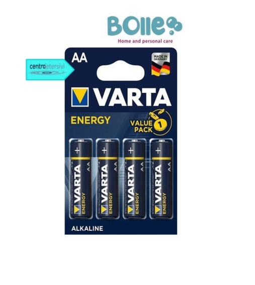 Immagine 1 di pile stilo varta energy AA alkaline da 4 pezzi