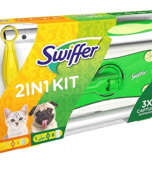 Immagine 0 di Swiffer Kit Completo Scopa Asta 8 Panni
