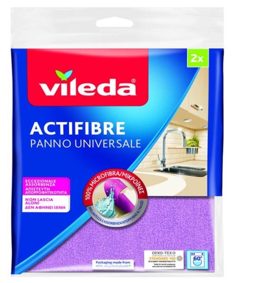 Immagine 1 di Vileda Panno Actifibre Universale 2 Pezzi
