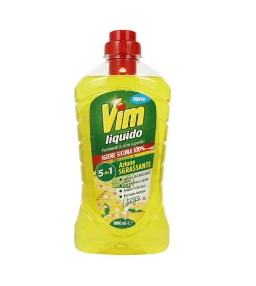 Immagine 1 di Vim Liquido Pavimenti & Altre Superfici 5in1 Sgrassante Limone 1000 ML