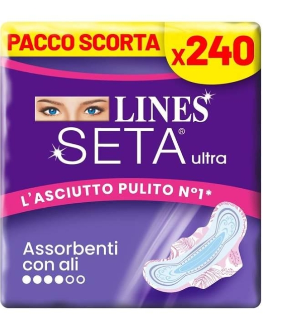 240 Lines Seta Ultra con ali assorbenti paccorisparmio