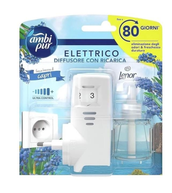 Ambipur Diffusore Elettrico + Ricarica Liquida Capri 20 ML