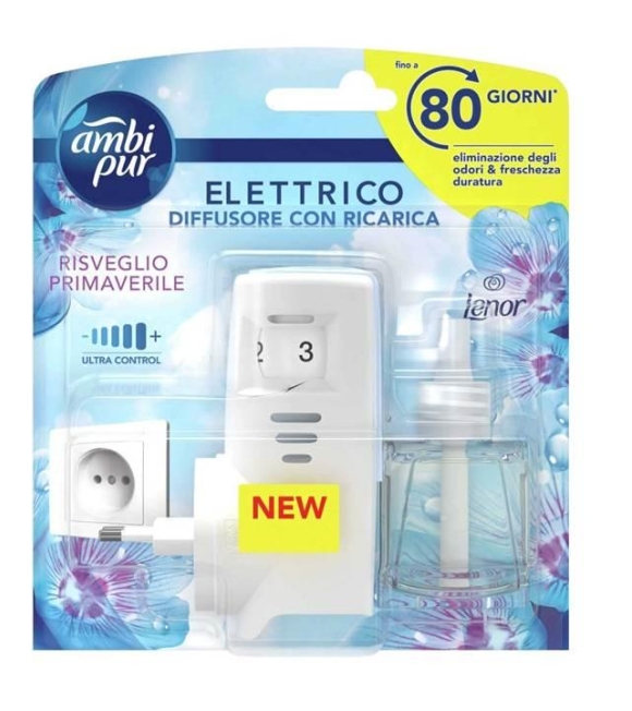 Ambipur Diffusore Elettrico + Ricarica Liquida Risveglio Primaverile 20 ML
