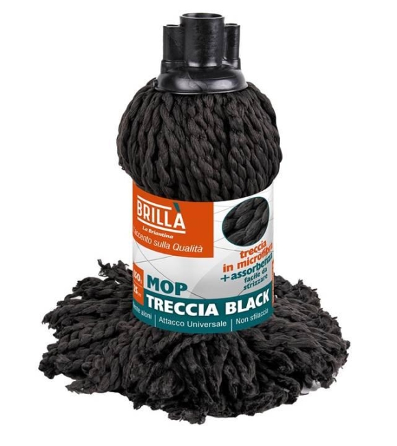 Brilla Mop Con Treccia Nera