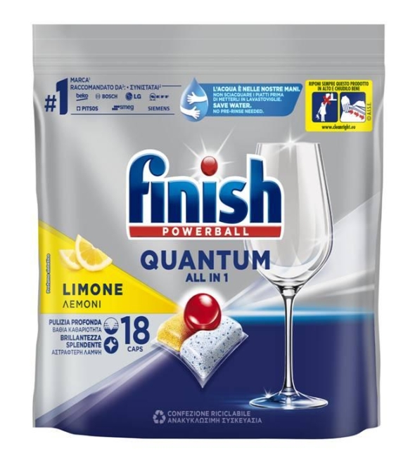 Finish Quantum Limone tutto in 1 18 capsule