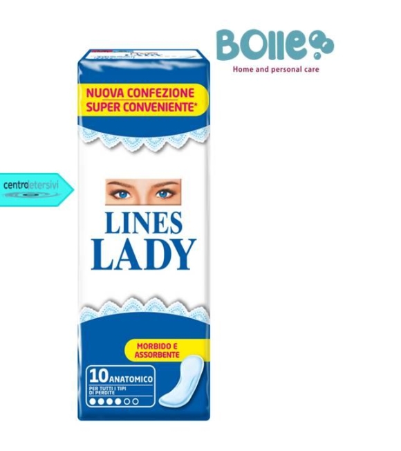 lines lady assorbenti x 10 anatomico 4 gocce