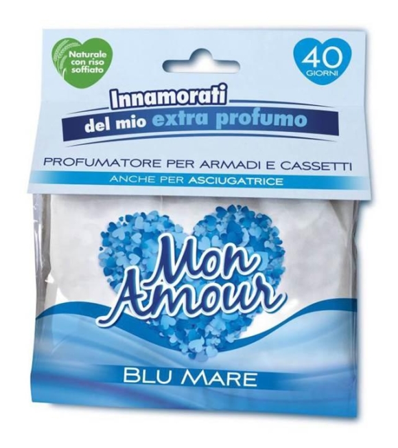 Mon Amour Profumatore per Armadi e Cassetti Blu Mare 1 Pezzo