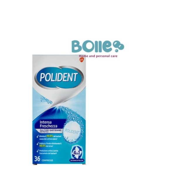 Polident intensa freschezza 36 compresse pulitore per dentiere