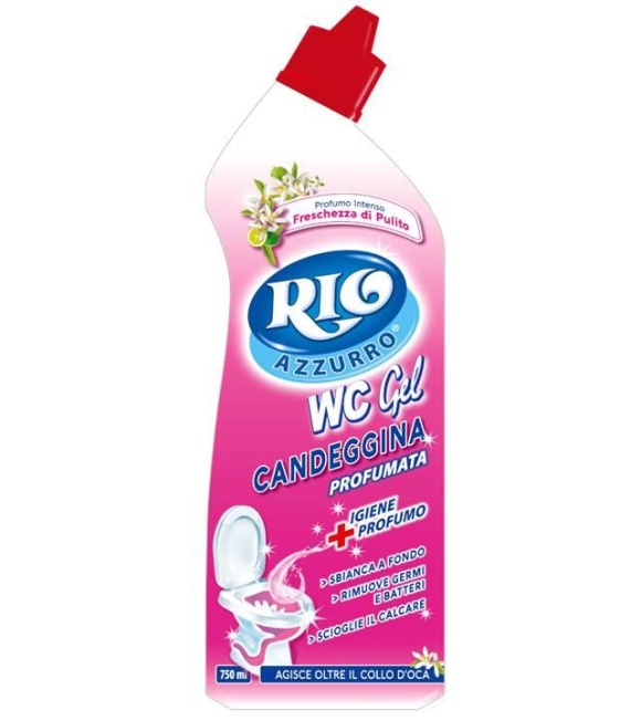 Rio Azzurro Wc Gel Disincrostante con Candeggina 750 ML